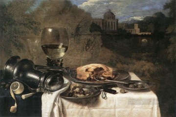 willem van heythuysen Painting - Still Life With Olives Willem Claeszoon Heda
